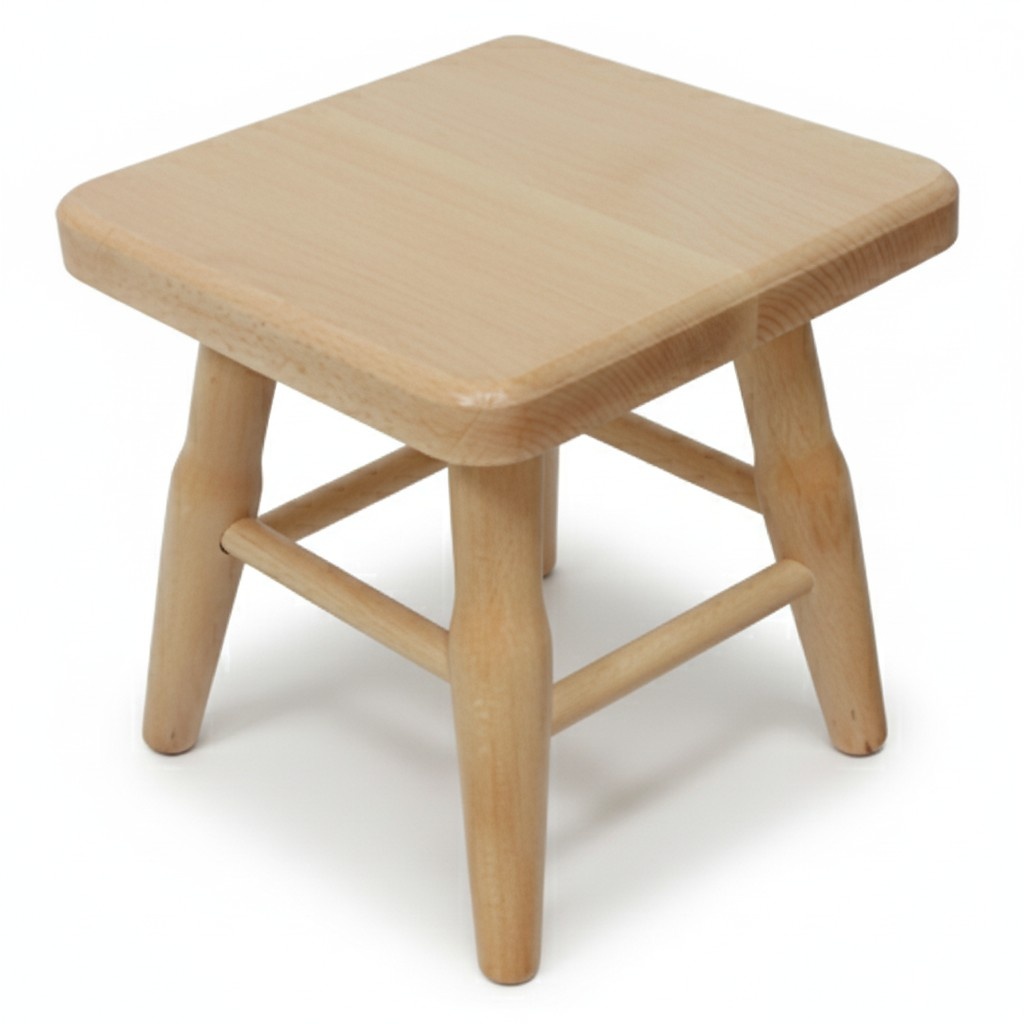 Stool Wooden Stool Bench Solid Beech Chair Seat Stool Real Wood Solid New