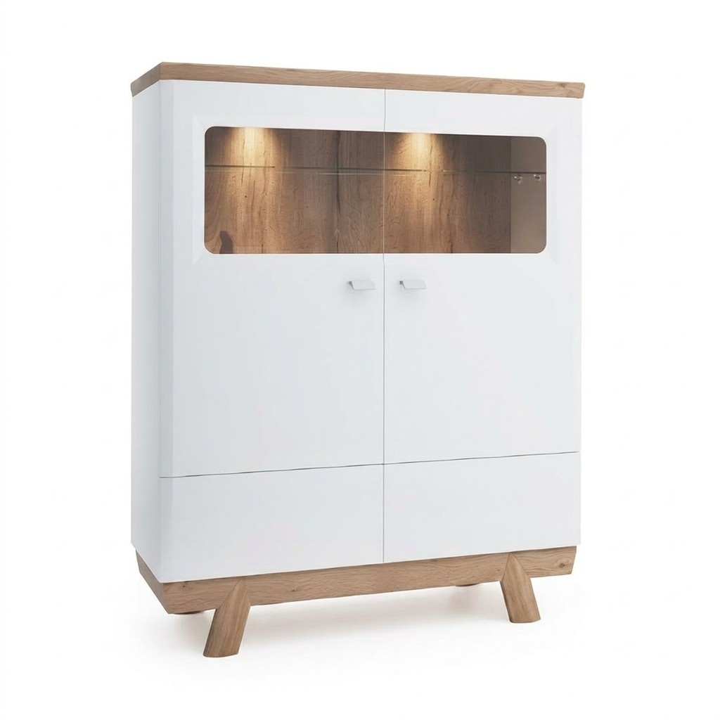 Storage cabinet cupboard dresser glass display cabinet showcase