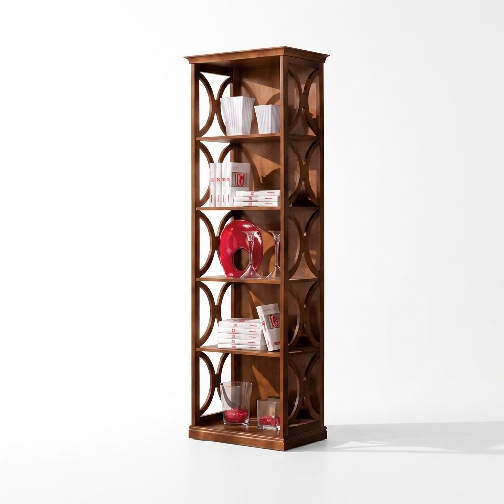 Study Bookcase Classic Wood Shelf Designer Furnishings
