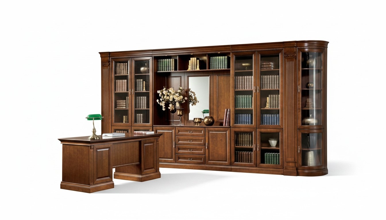 Home Office Classic Desk Stylish Table Living Room Set 2 pieces