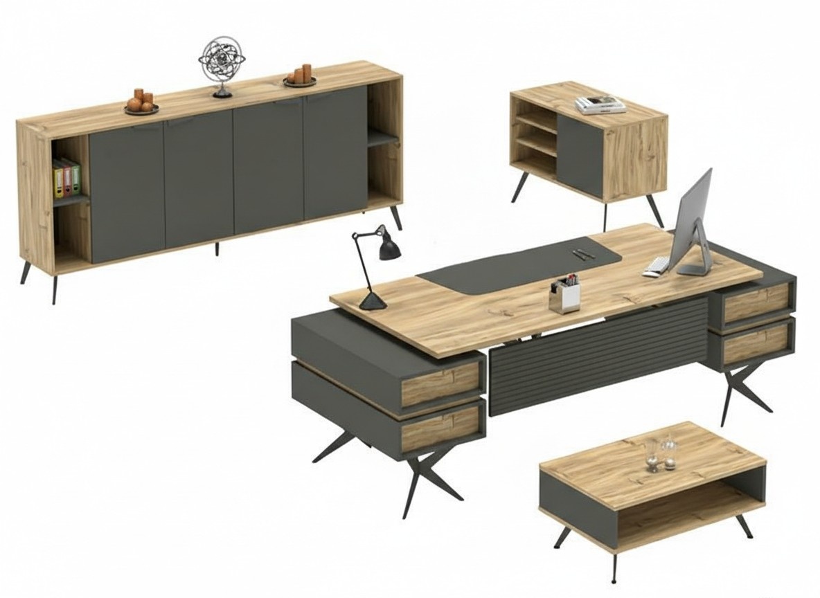 Home office coffee table table sideboard dresser beige office furniture