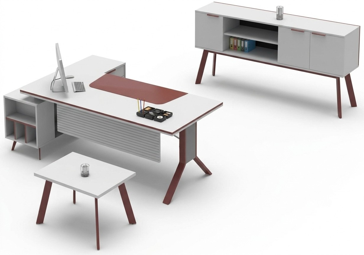 Home office set coffee table table sideboard office furniture 3-piece set