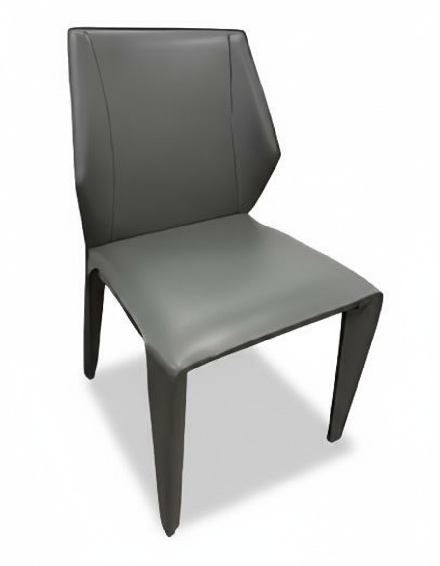 Dining chair luxury design wooden chair gray modern style furniture
