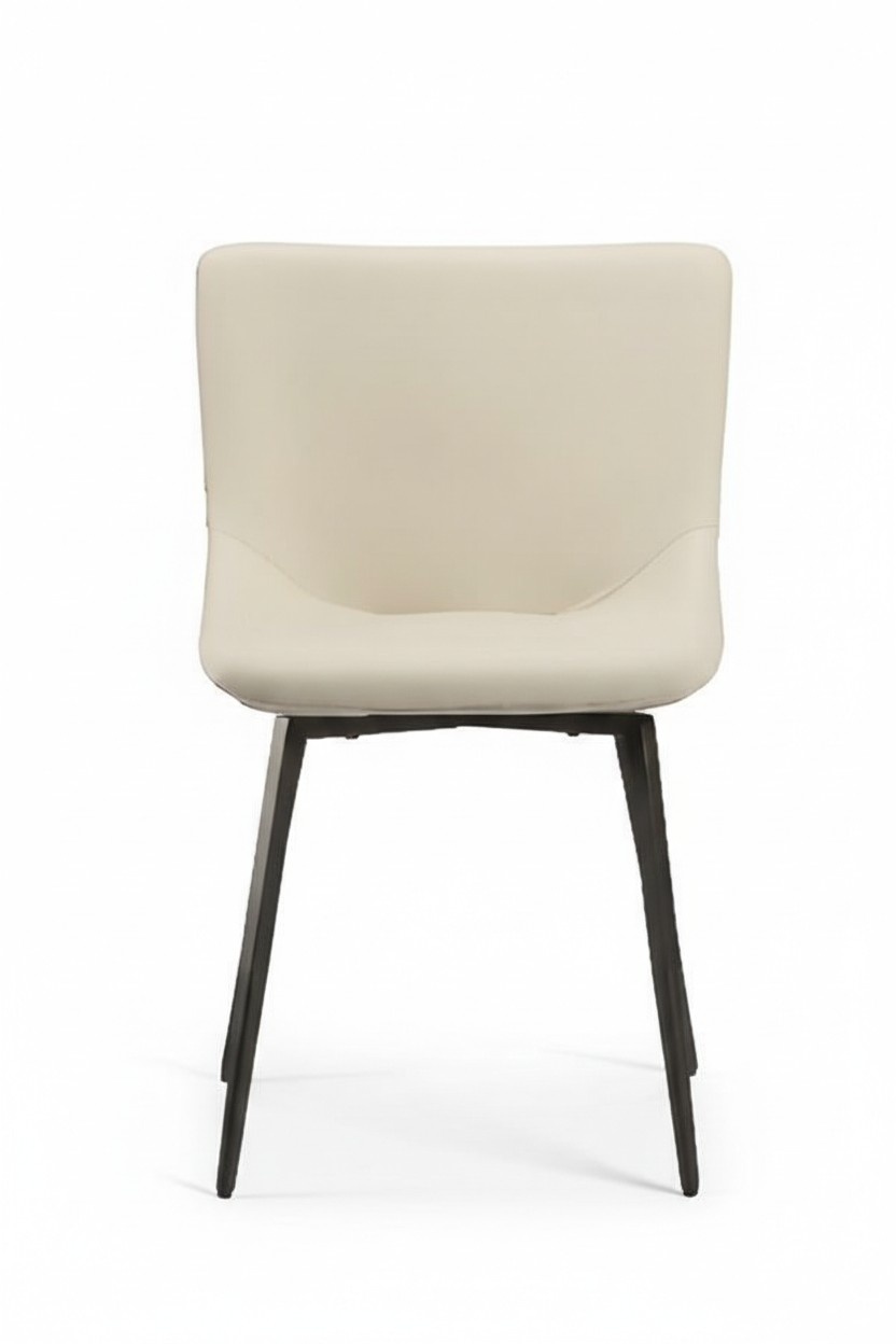 Chair kitchen chair dining chair without armrests beige wooden furniture