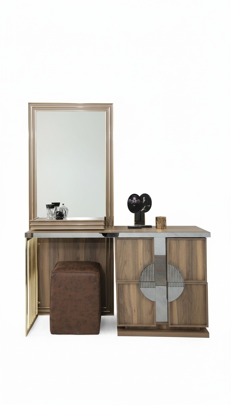 Stylish bedroom set luxury dressing table with mirror design new
