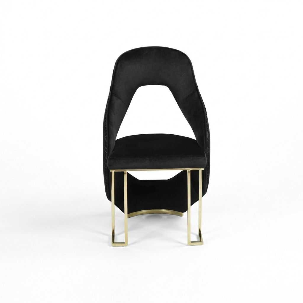 Stylish chair dining chair black kitchen chair armchair luxury modern novelty