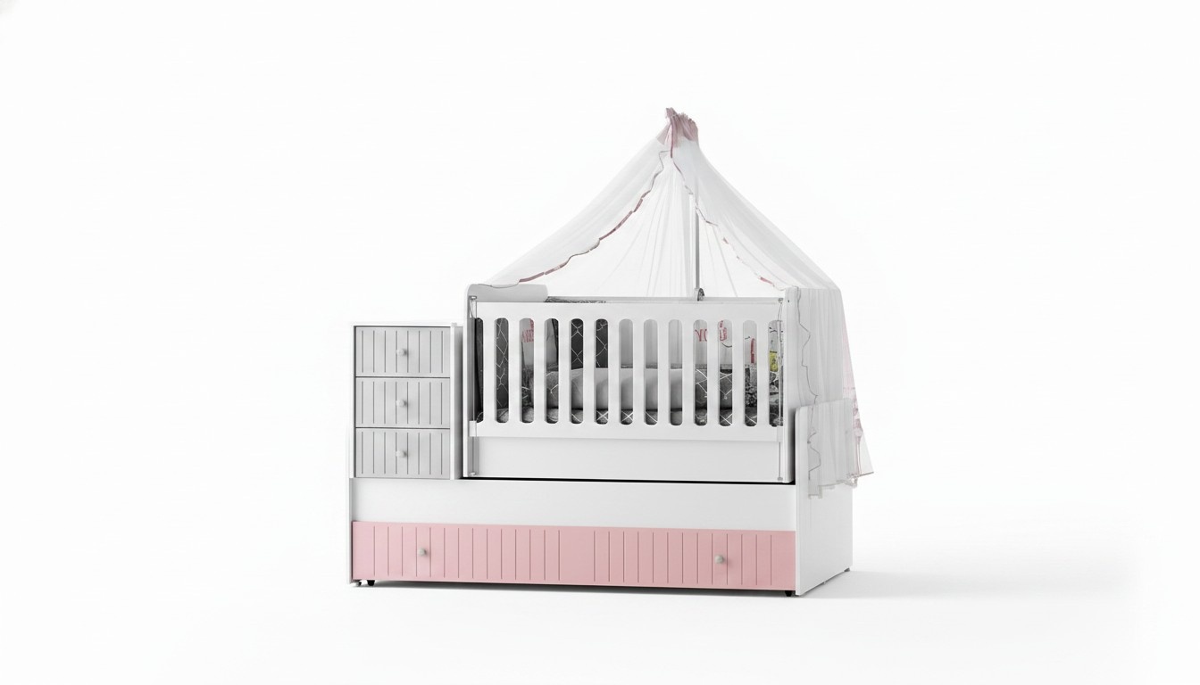 Stylish cot for baby Multicoloured Perfect furniture for your nursery