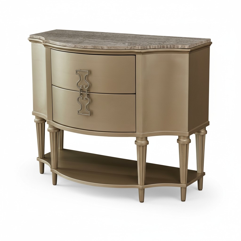 Stylish Chests of Drawers Round Chest of Drawers Marble Luxury Designer Furniture Living Room xxl big