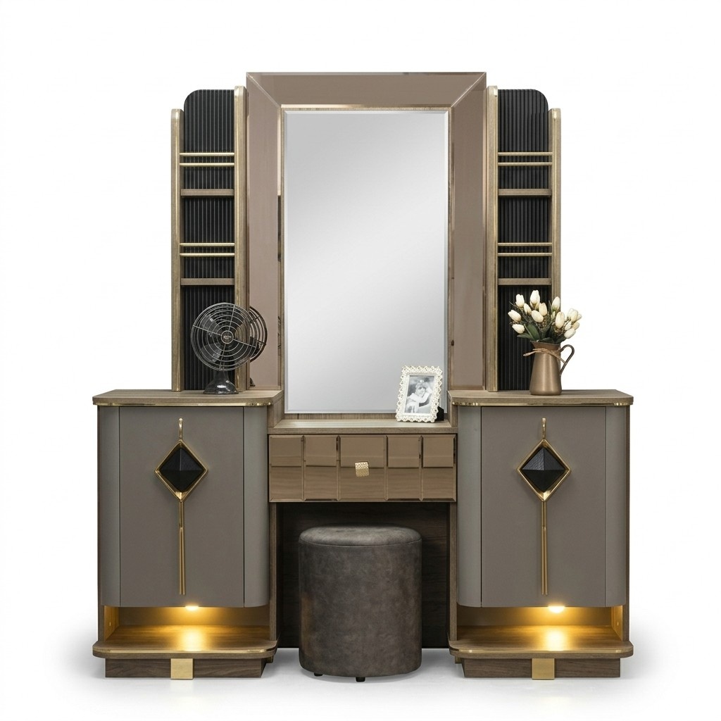 Stylish dressing table with mirror Perfect furniture in the bedroom new