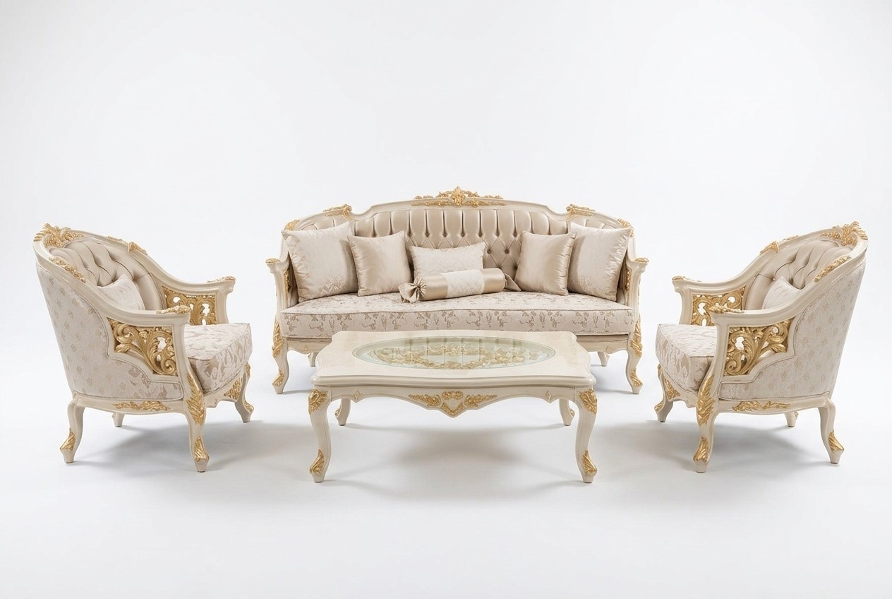 Stylish Living Room Furniture Sofa Set Living Room Sofa 2x Armchair