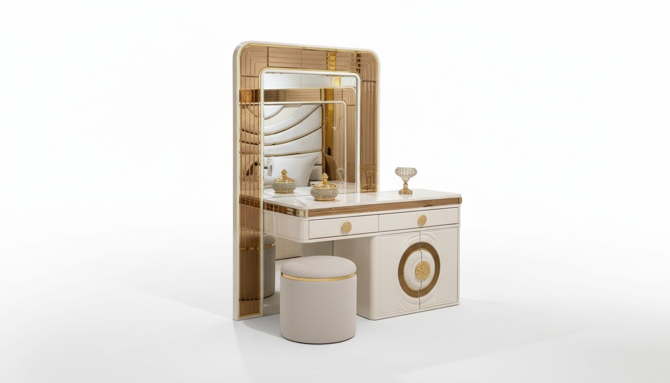 Stylish modern design vanity table for the bedroom.