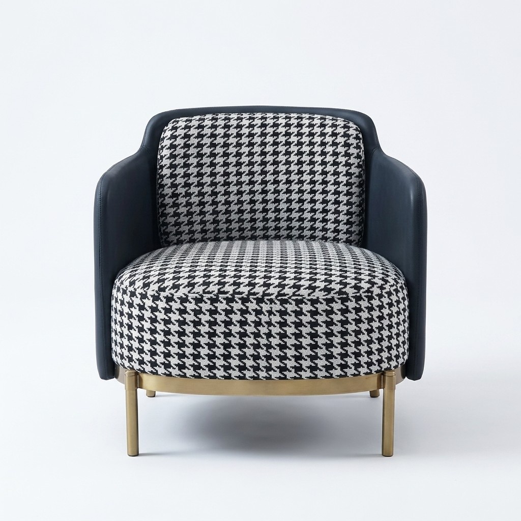 Stylish multicoloured armchair modern armchair tv couch textile armchair