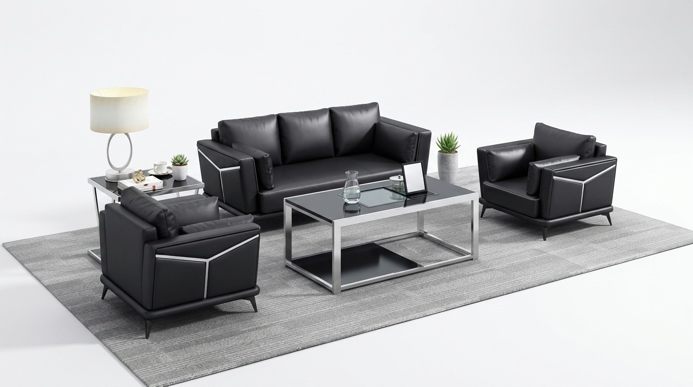 Set furniture couches leather sofa set 3 1 1 seater sofas upholstery