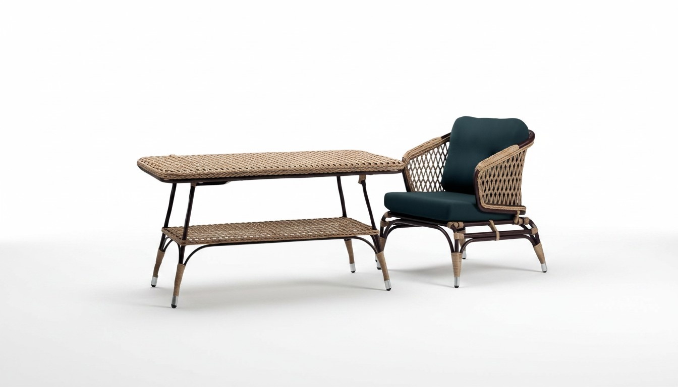 Armchair Set Green High Quality Coffee Table Armchair Fabric Luxury Modern Furniture