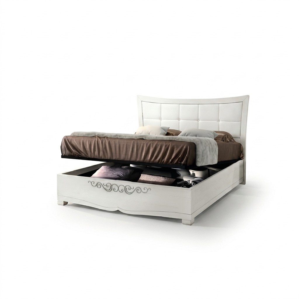 3-piece bedroom set, bed, bedside table, double wood, modern group beds