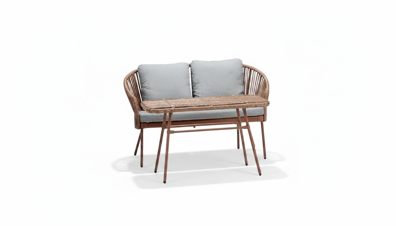 Sofa Set 3-Seater Coffee Table Sofas Three-Seater Fabric Table Luxury Modern