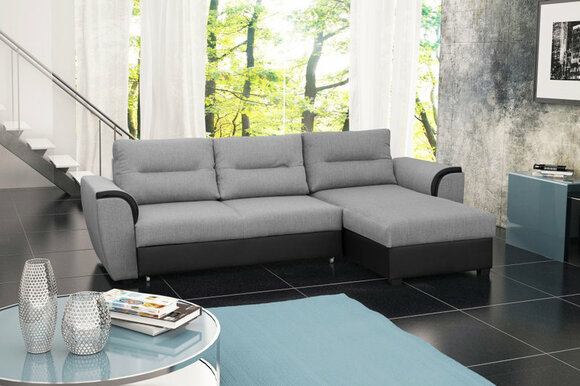 Sofa Sleeper Sofa Designer Sofa with Bed Function + Bed Drawer Corner Sofa Couch NEW TOMEK