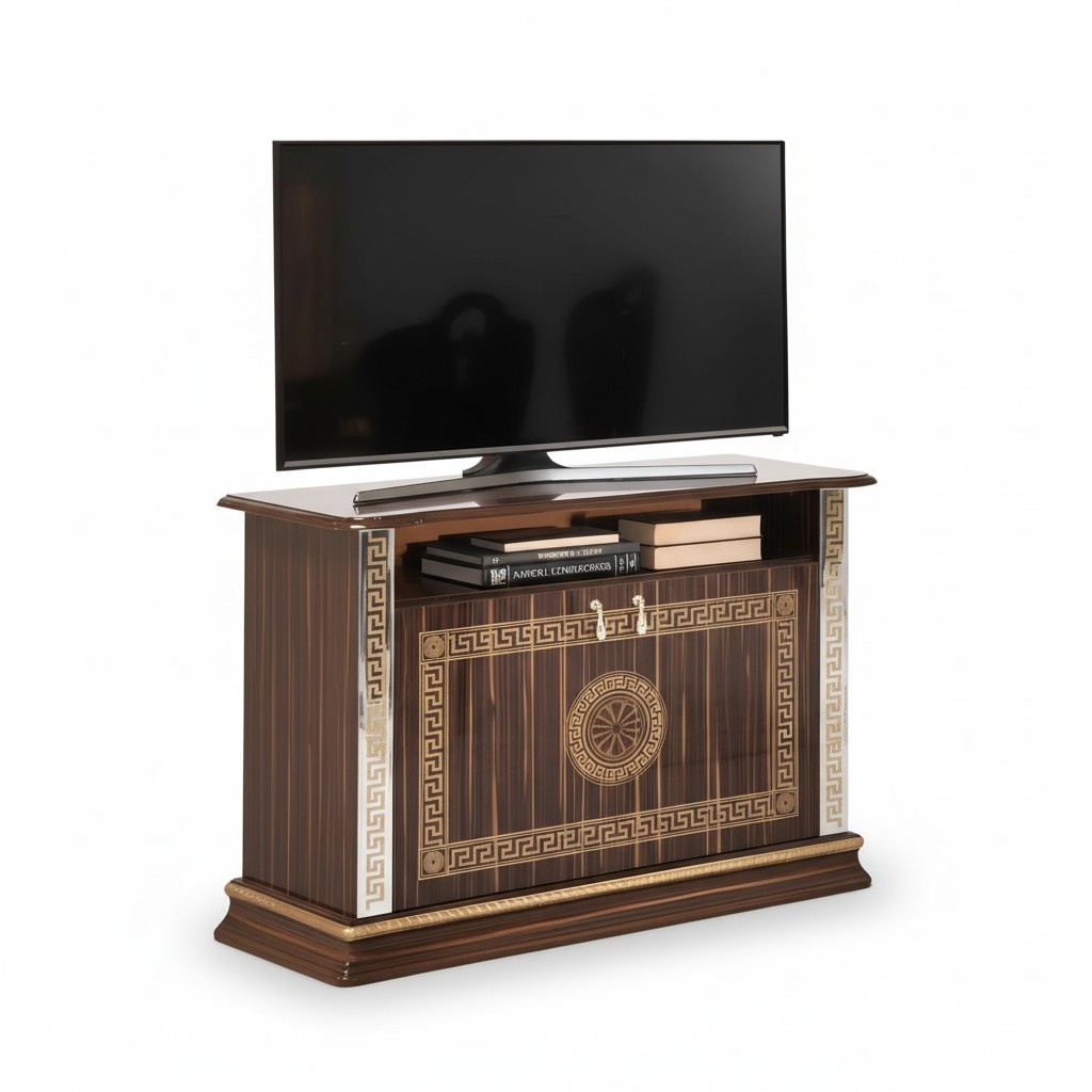 rtv cabinet italian furniture brown wood chests of drawers sideboard shelf luxury new