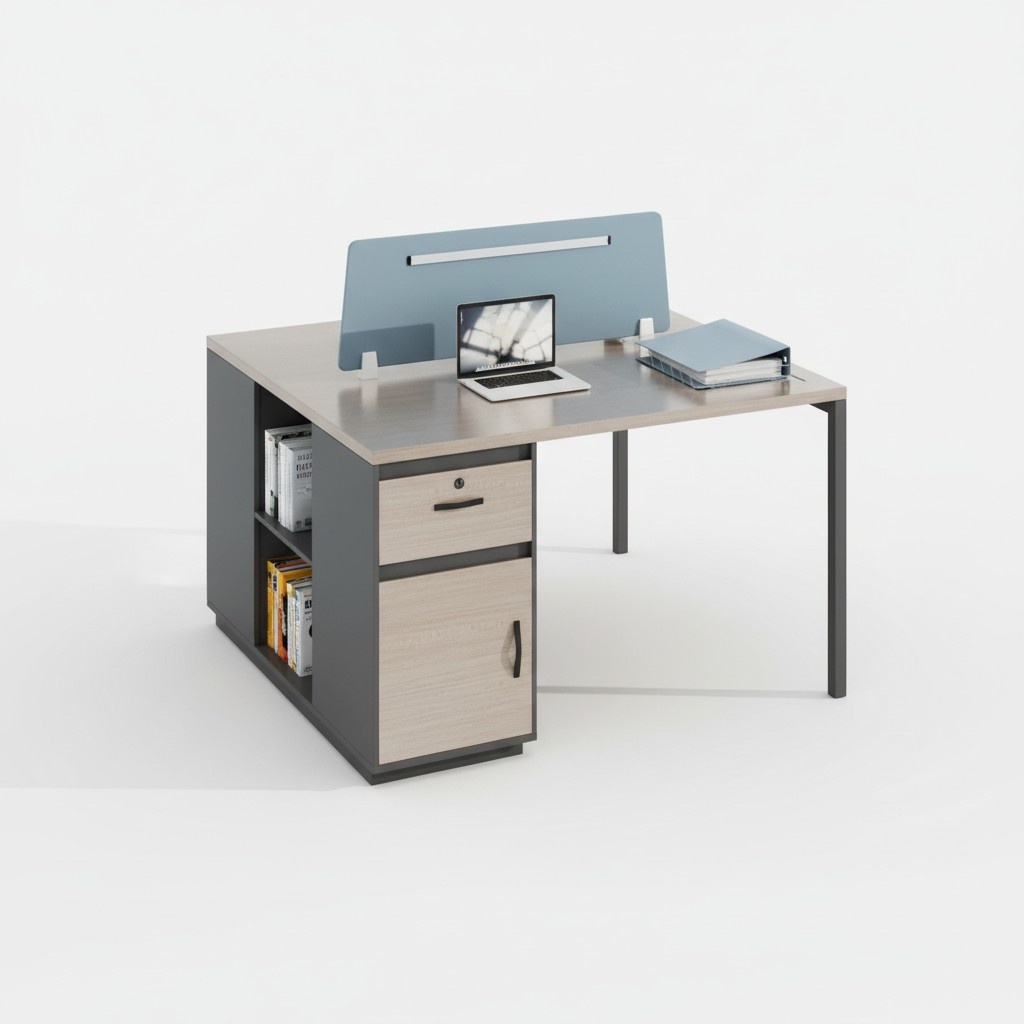 Table Co-Working Desk Team Office Desk Shared Desk for 2 People