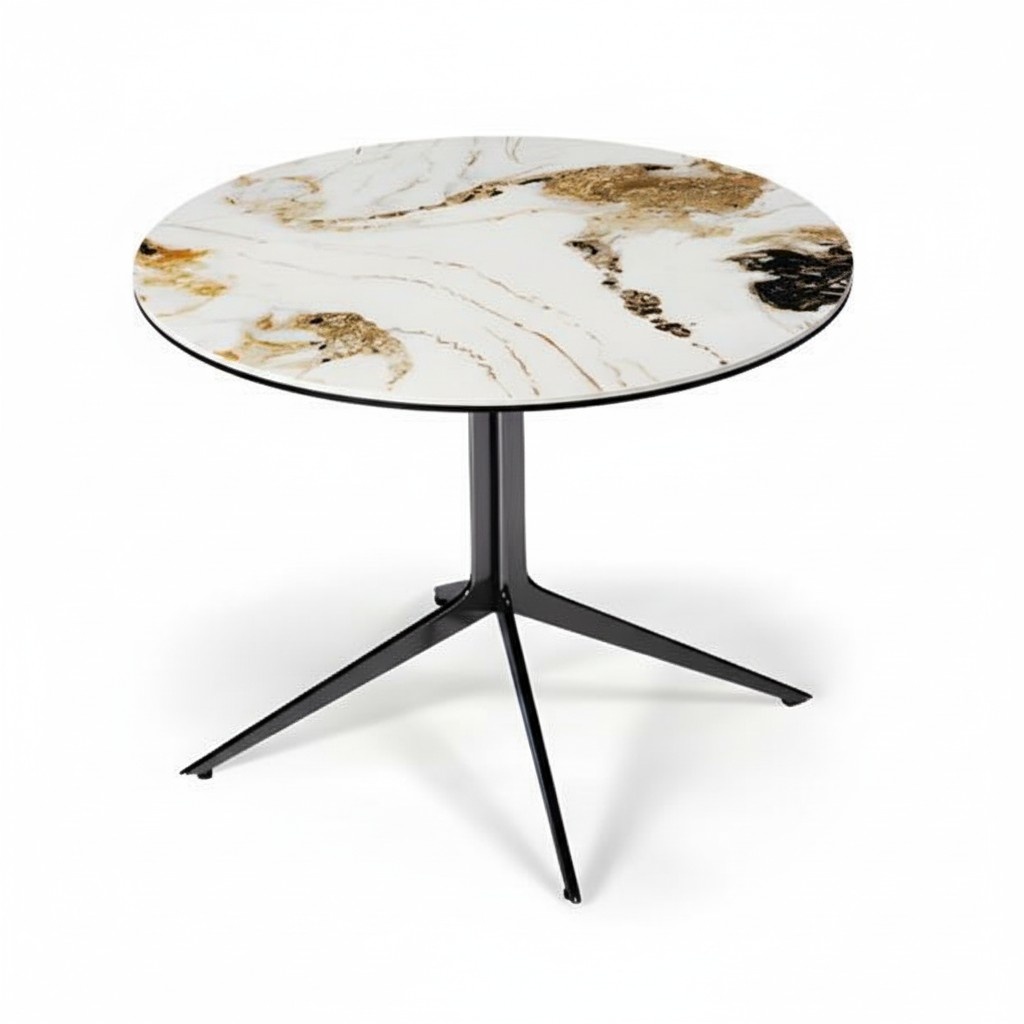 Table designer coffee table luxury glass table round living room wood table
