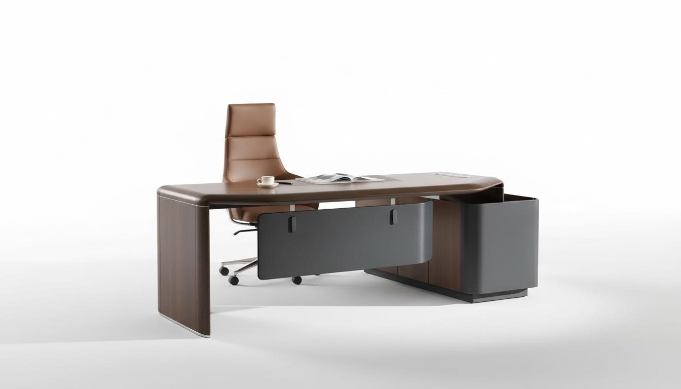 Table, desk, office, furniture set, armchair, table, 2-part. New