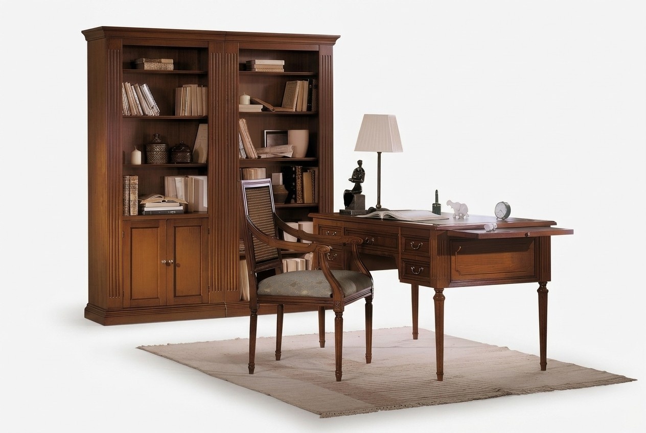 Table Desk Secretary Desks Italian Furniture Chair Set Office 2 pcs