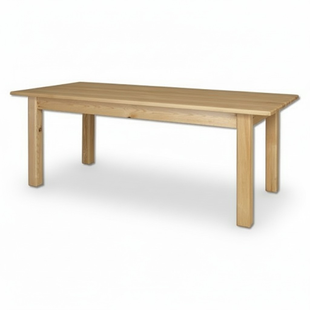 Table dining table solid furniture dining room 200x90cm real wood solid wood new tables