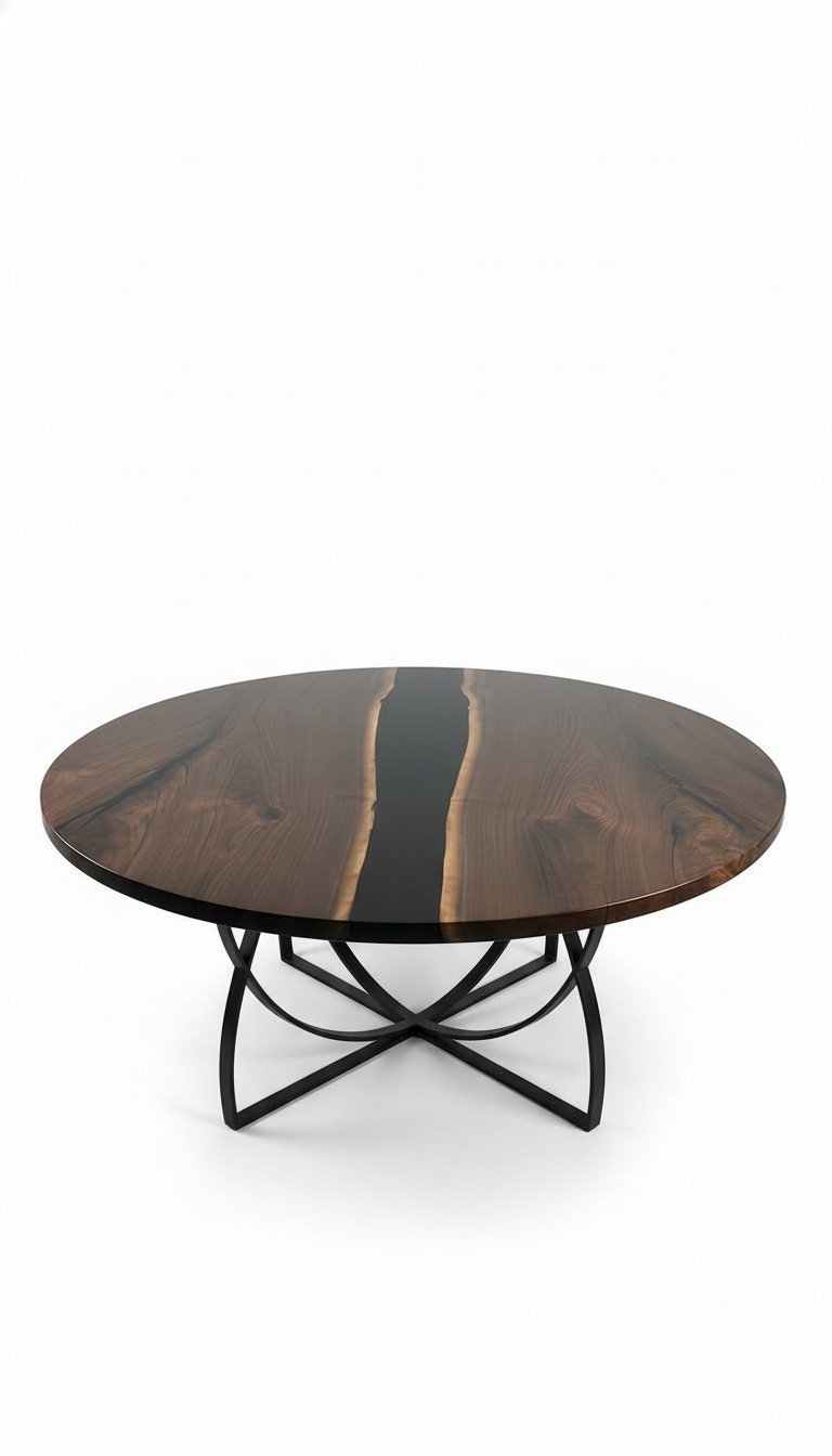 table dining table epoxy resin epoxy real wood solid design furniture 150x150