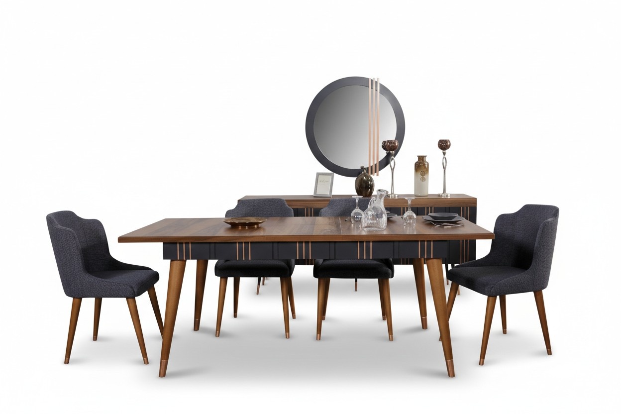 Table dining table wood tables style furniture Italian luxury 160 x 90 wooden tables