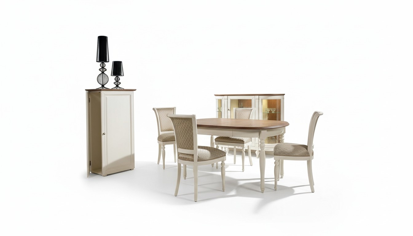 Modern style made of real wooden conference/dining room oval extendable table, model FL-S1