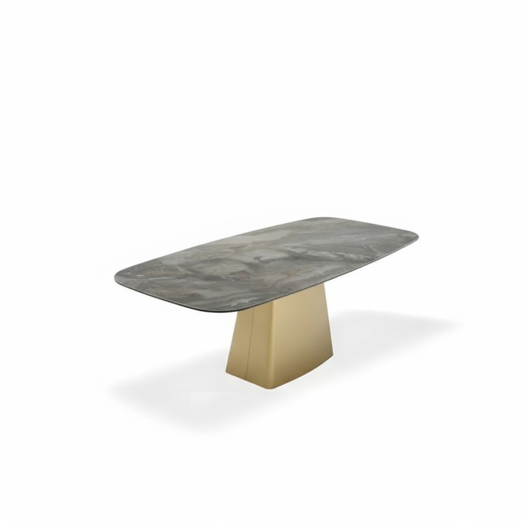 Table Luxury Dining Room Metal Dining Table Modern Furniture Gold Stainless Steel