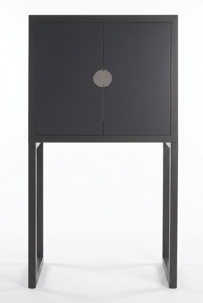 Table, telephone, side table, wood furniture, living room, Italian furnishings