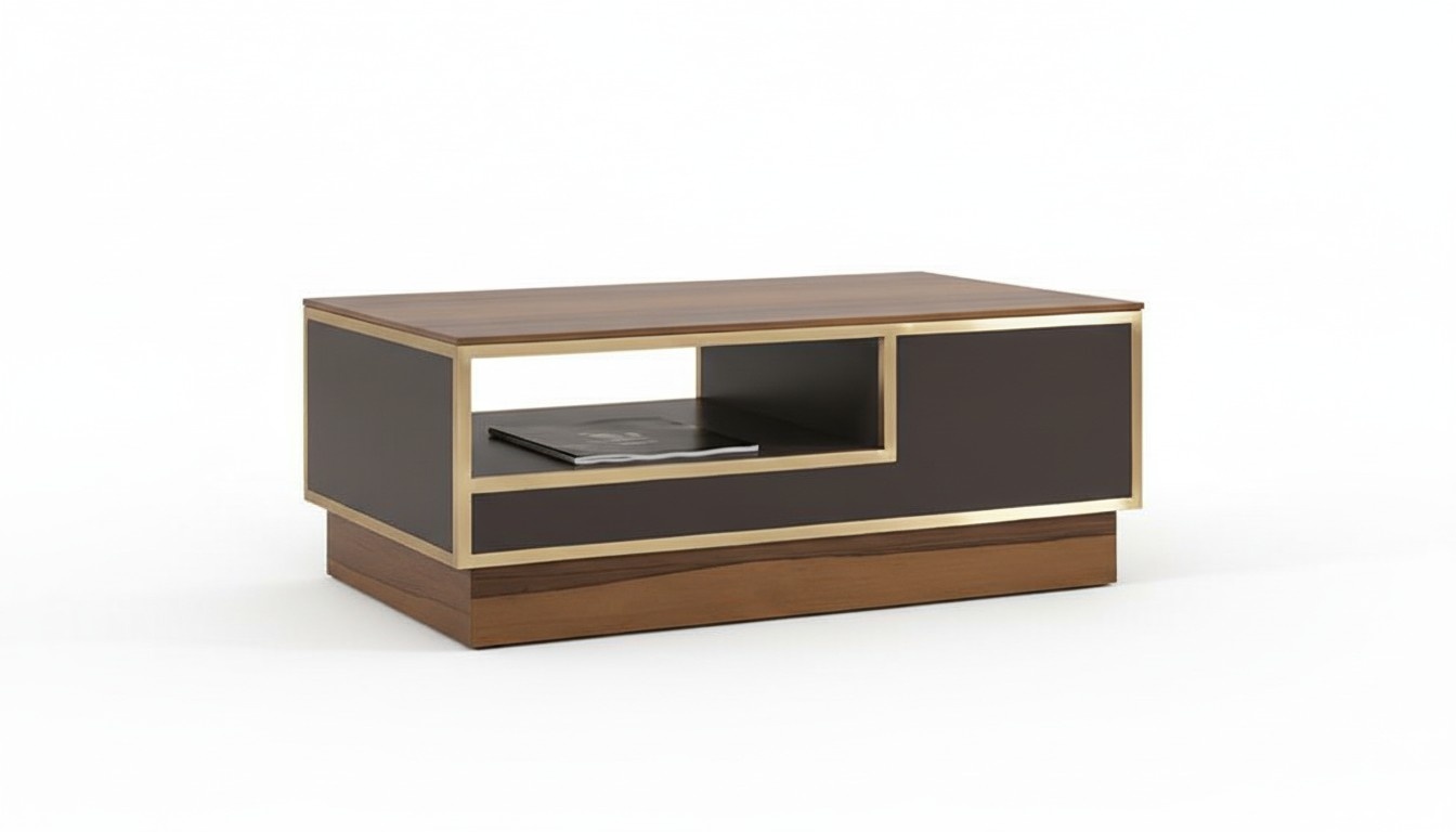 Wooden table coffee table modern design beige tables office brown furniture new