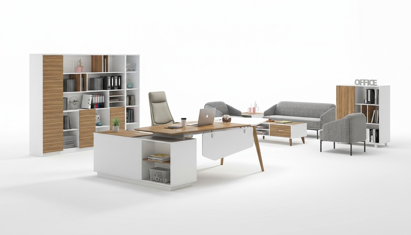 Table wood desk modern design tables office furniture corner desks