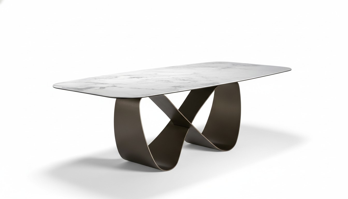 Table wood tables modern design dining room metal luxury table