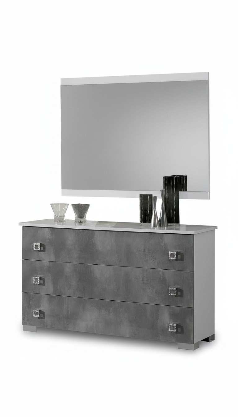 Tables Consoles Table Side Board Bedroom Wood Mirror + Chest of Drawers
