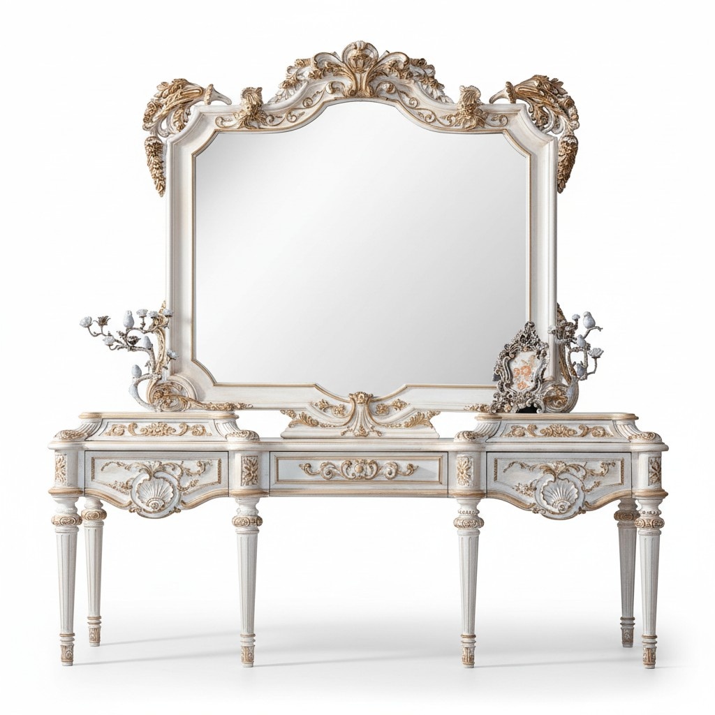 Tables Console Table Side Bedroom Wood Mirror + Console Table Dressers