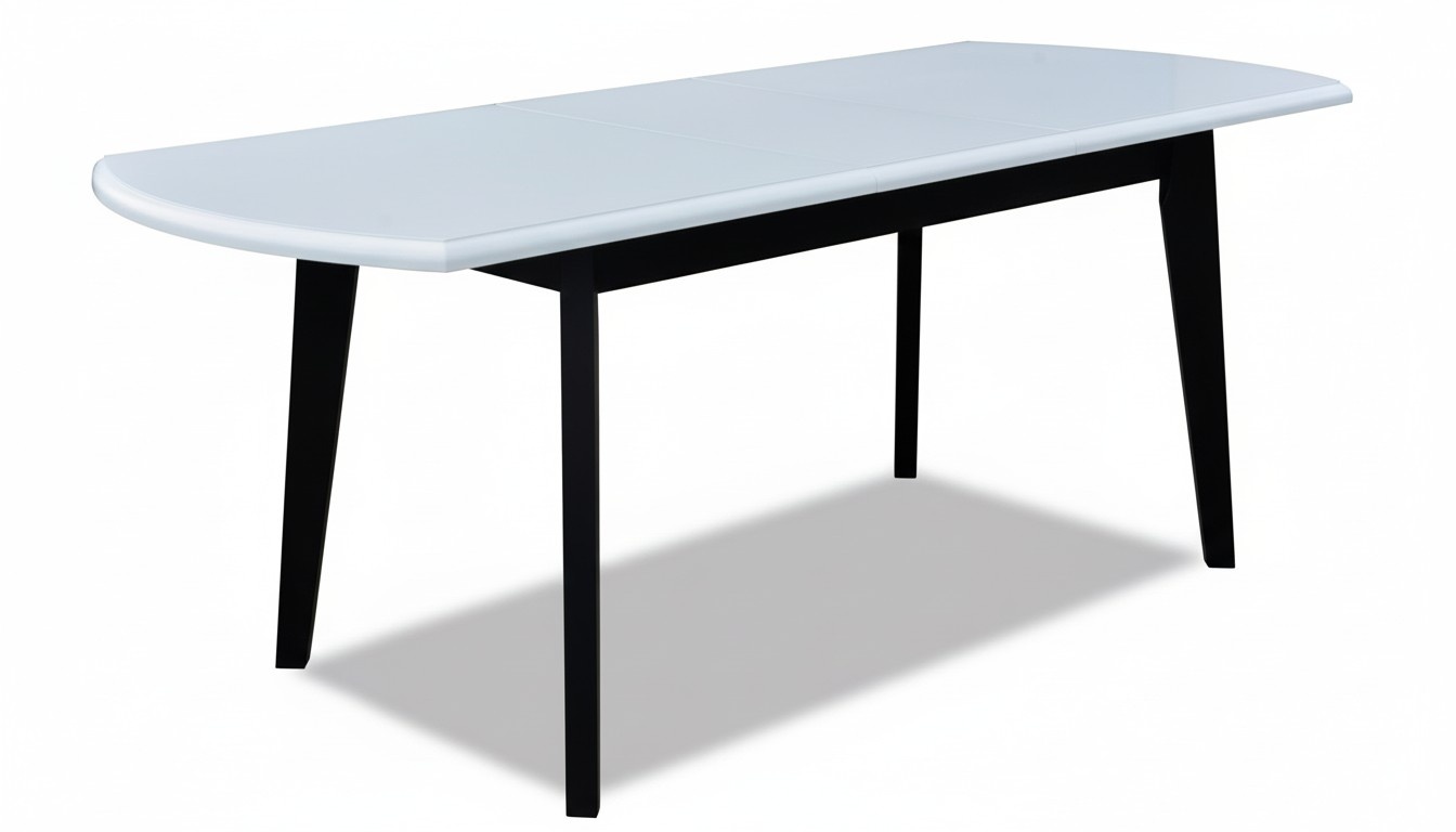 Tables Design table wooden table dining room luxury furniture white black 80x160/200 сm