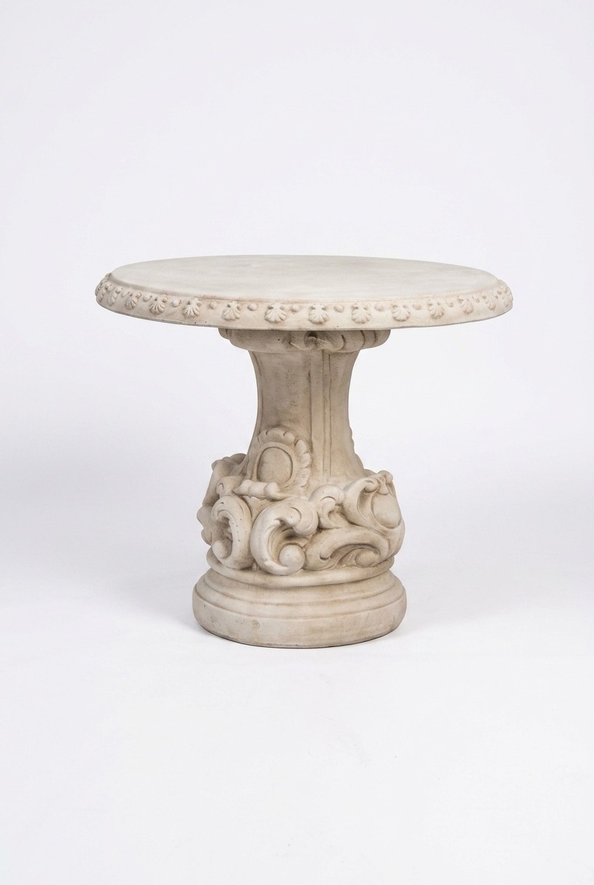 Tables Roman Style Garden Stone Table Round Patio Furniture Garden Furniture Decoration