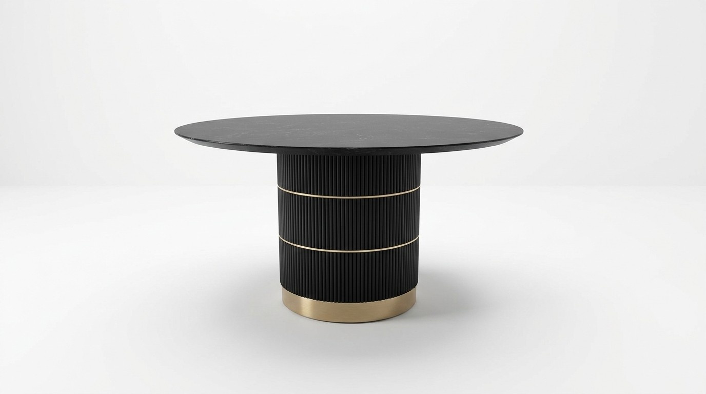 Tables Round dining table Luxury dining room furniture Designer table metal base