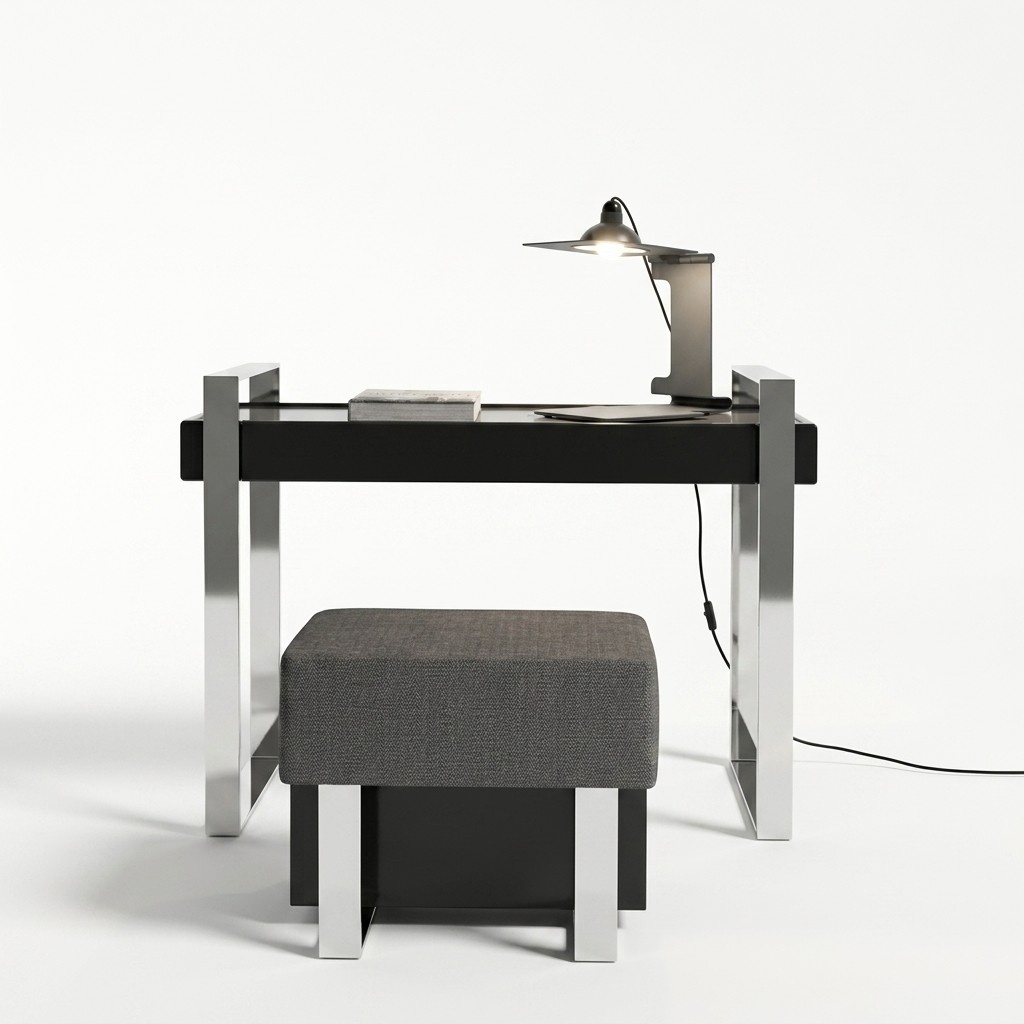 Tables Secretaire Consoles Table Desk Make-up Stool Italian 2 pcs.