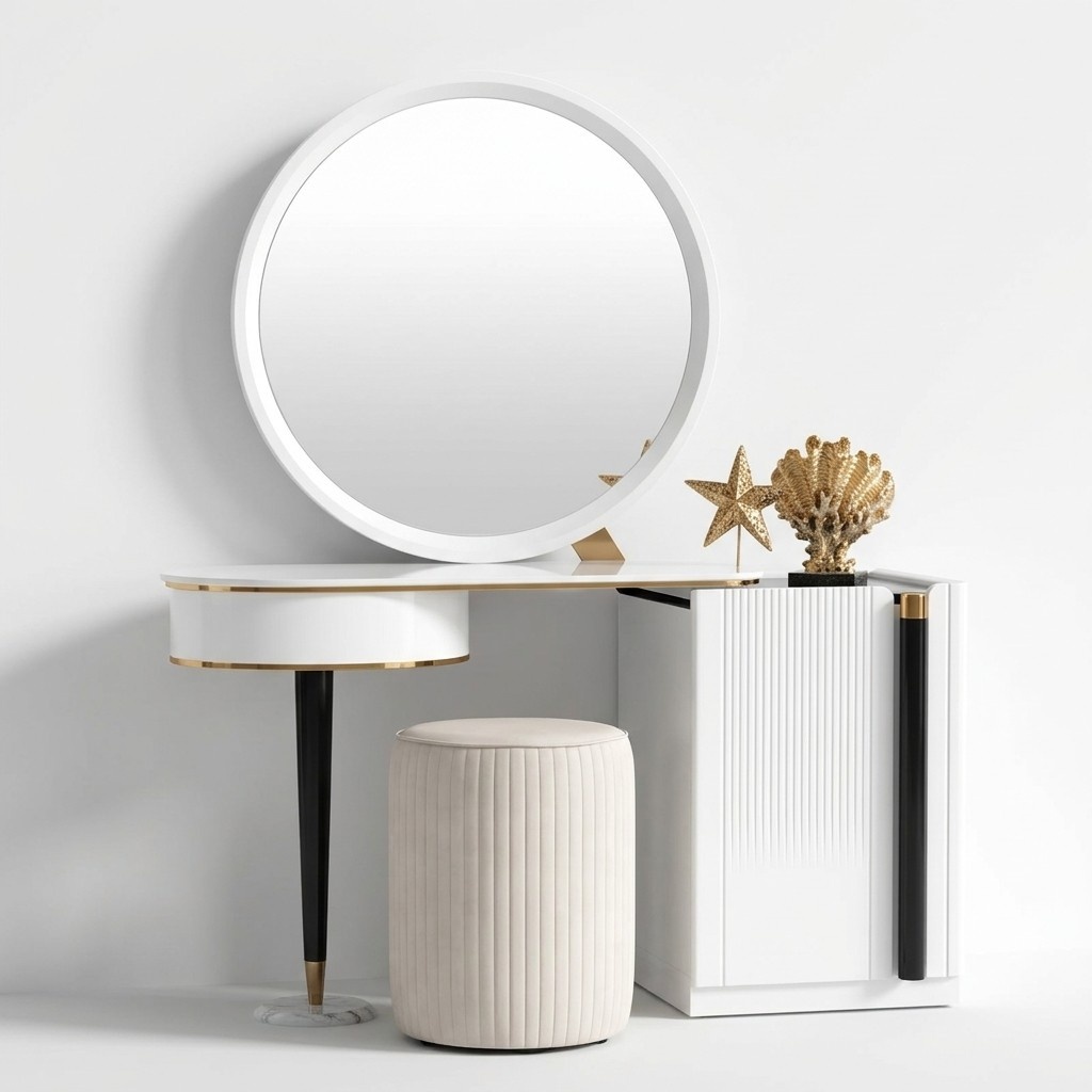 Tables make-up table make-up table dressing table dressing table stool New 2-part.