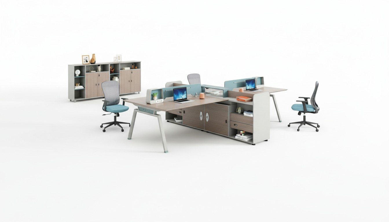 Team desk project tables coworking workstations table combination workspaces