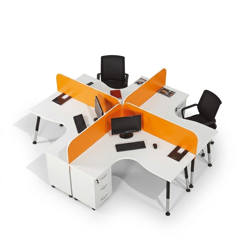 Team workstation Desk 4 person desk Counter Team desks