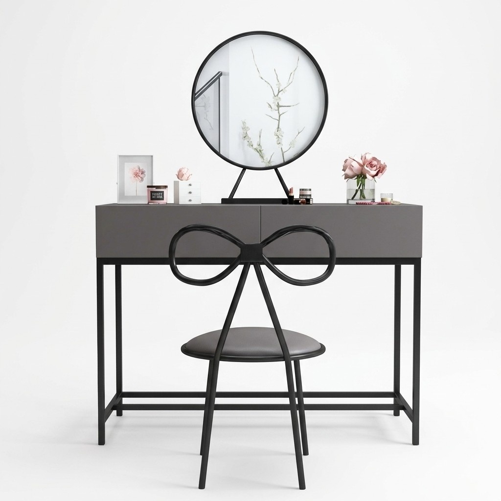Telephone Table Console Tables Real Wood Dressing Table Black Premium Living Room Quality