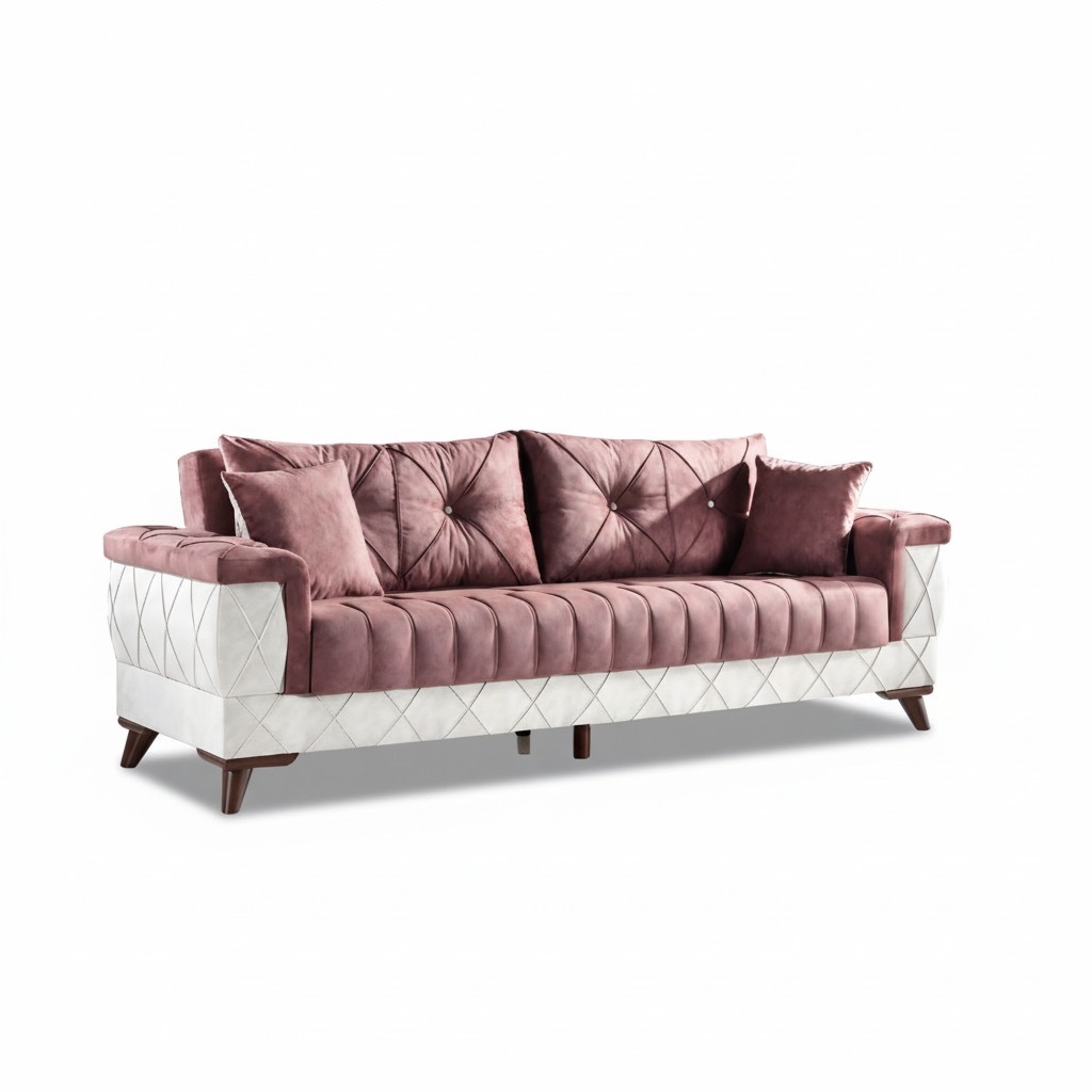 Textile sofa 3-seater sofa upholstered sofas design couch furniture three-seater new