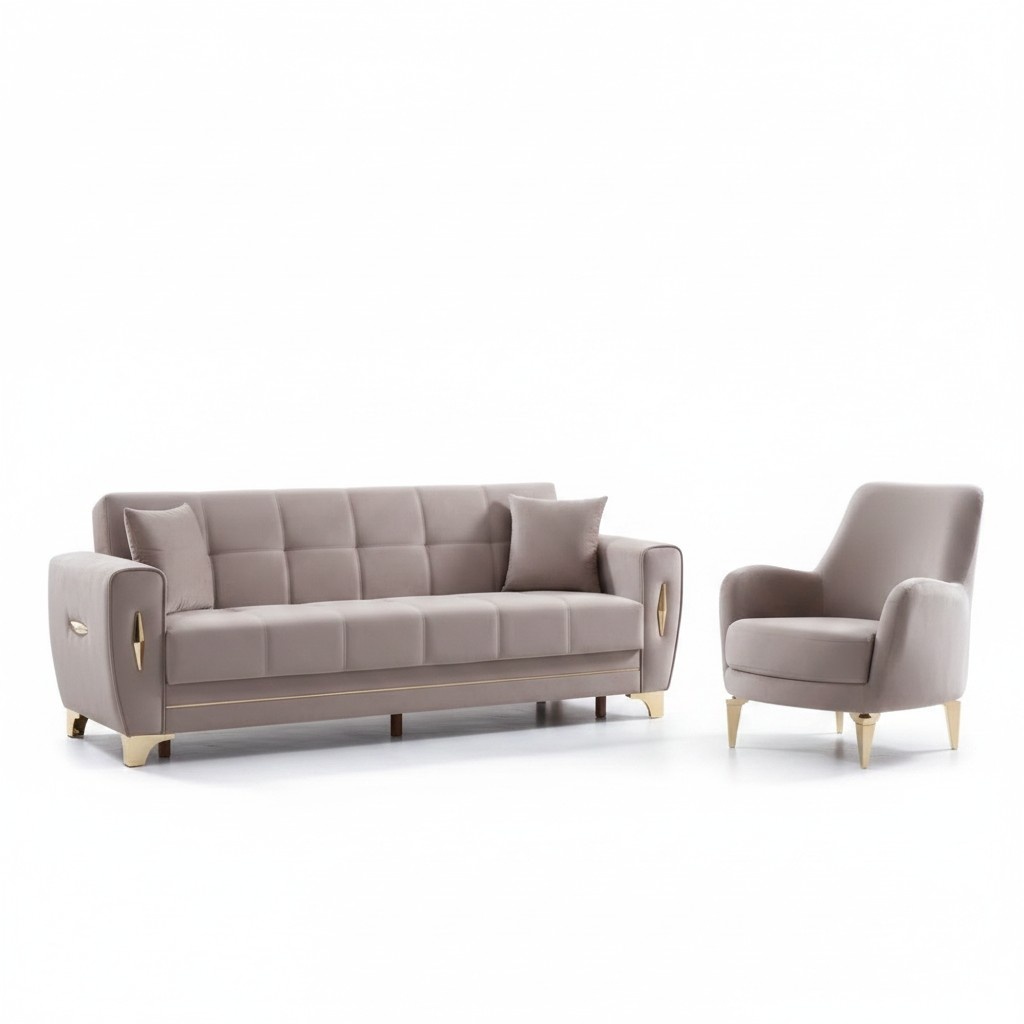 Textile sofa luxury design sofa set 3+1 seat complete living room furniture