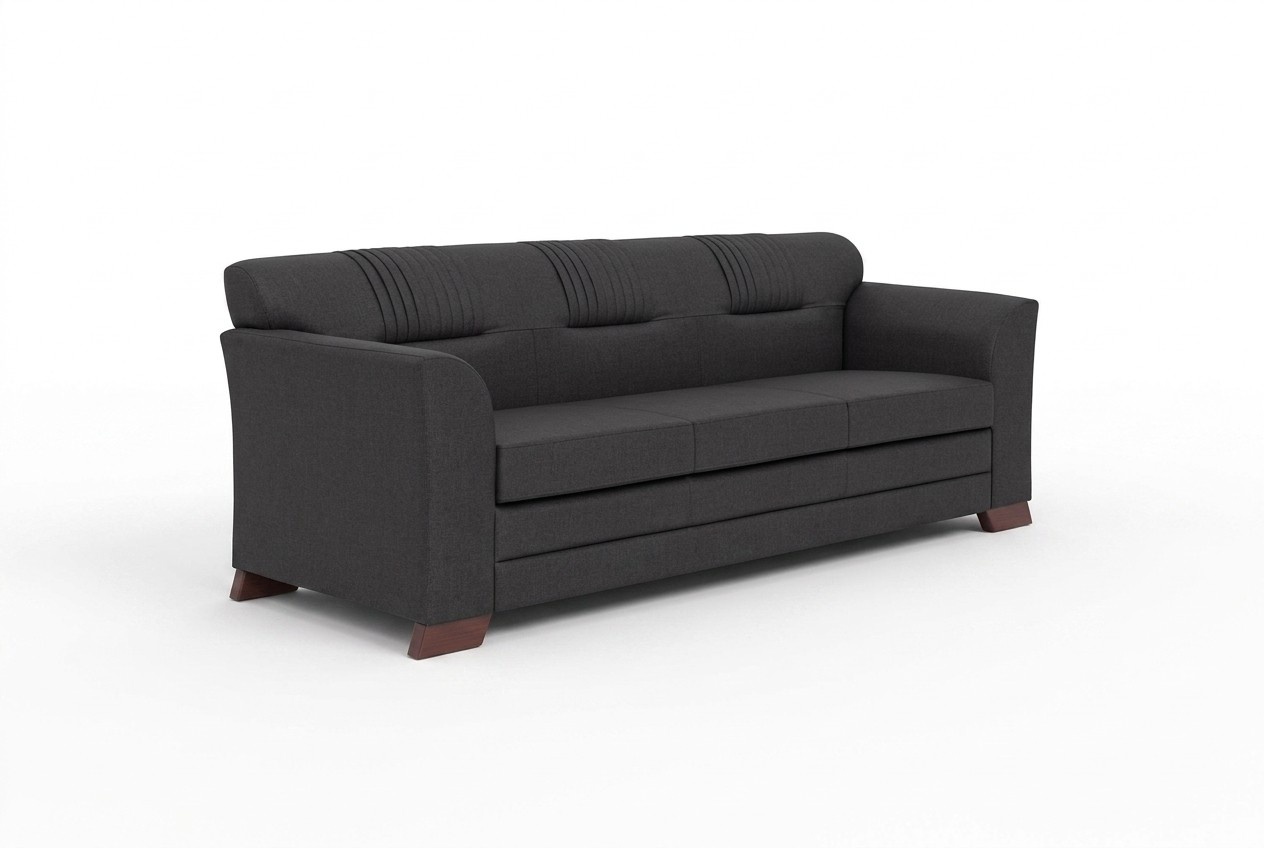 Textile sofa three seater upholstered couch study furniture office