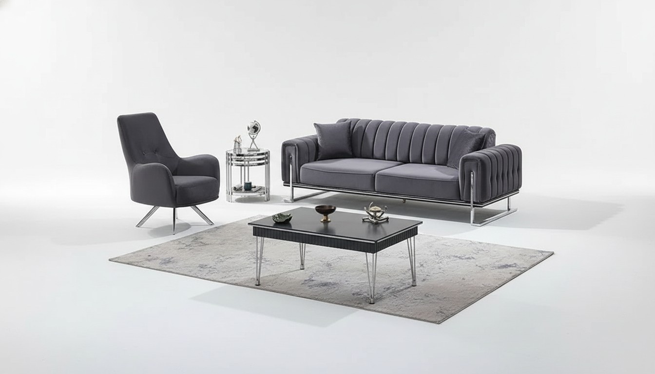 Textile sofa set 2-piece sofa couch upholstery set modern couches living room
