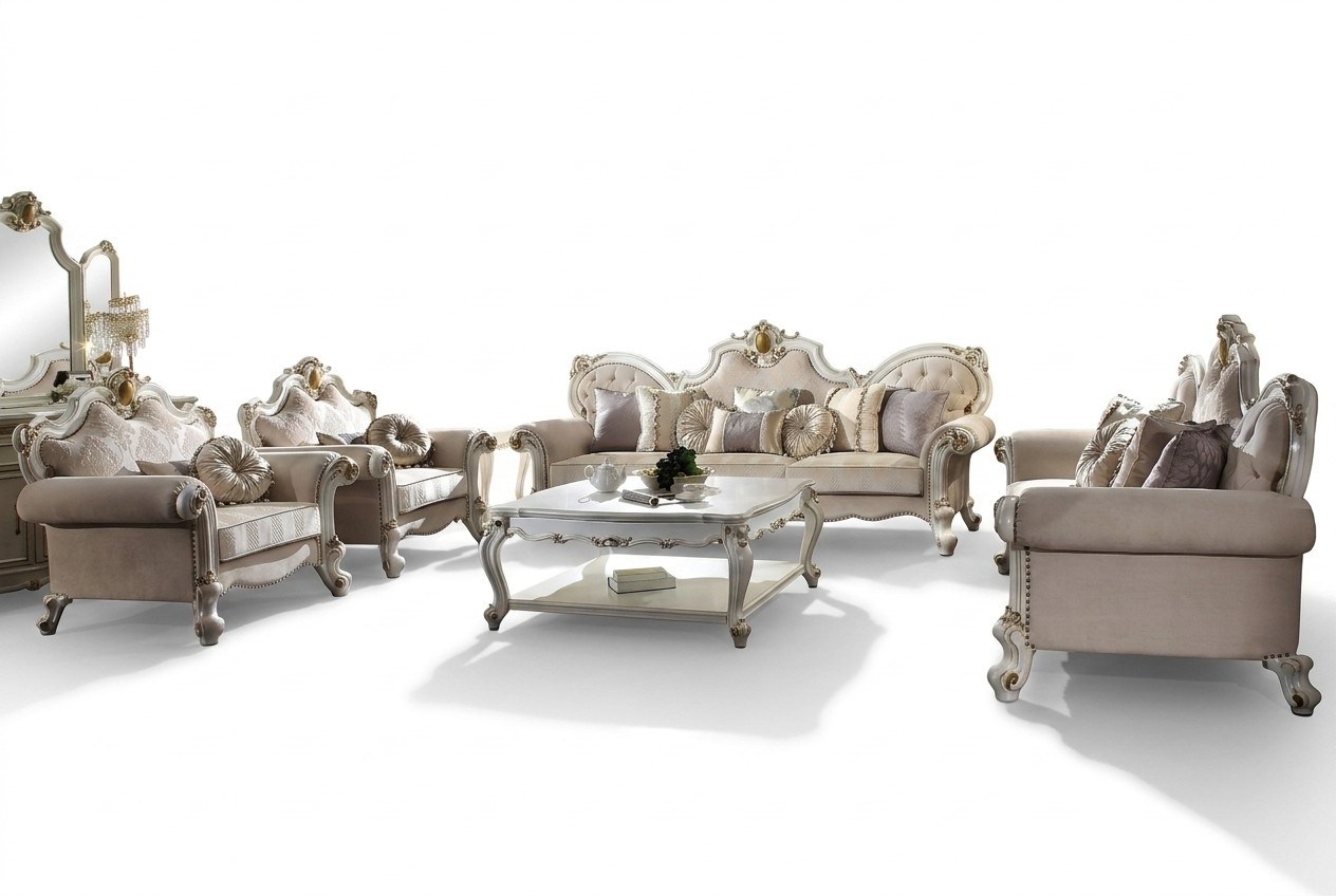 Textile Sofa Set 3+2 Seater Set Upholstered Sofa Couch Designer Sofa